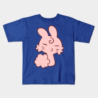 Kissy Lips Bunny Kids T-Shirt